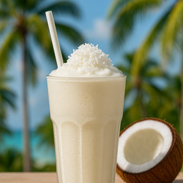 น้ำมะพร้าวปั่นนมสด