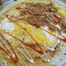 เครปหน้า พริกเผา หมูหยอง ไข่