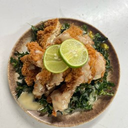 ไก่กรอบซอสครีมมะนาว