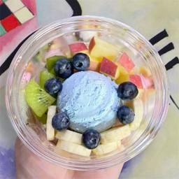 Set Greek Blue + ผลไม้ 3 อย่าง