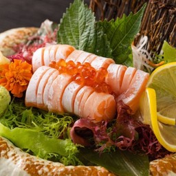 Salmon Toro Sashimi แซลมอนโทโรซาชิมิ