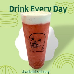 Strawberry Blend Tea with Cream Ceese