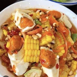 ตำข้าวโพด+ไข่เค็ม