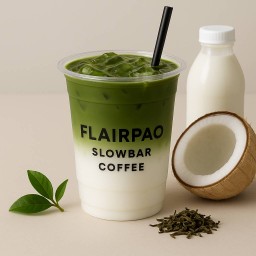 ชาเขียว นมมะพร้าว