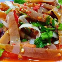 ยำวุ้นเส้น+หมึกกรอบ