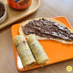 ( set ) กล้วยม้วน Ovaltine crunchy