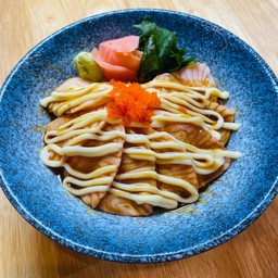 Salmon Aburi Don ซอสปลาไหลมายองเนส