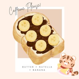 ปังปิ้งนูเทลล่ากล้วย