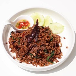 มาม่าผัดกะเพราหมูสับ