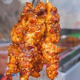 ไก่ติดหนังจิ้มแจ่ว (5)ไม้