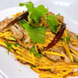 ก้อยหมูมะม่วง (ก้อยสุก)