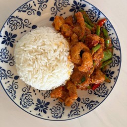 ข้าวพริกแกงกากหมู