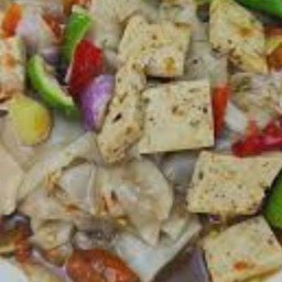 ตำเตี๋ยวเส้นใหญ่หมูยอ