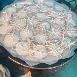 ขนมครกโบราณกะทิสดหน้า เผือก