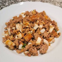 หมูสับผัดไข่เค็ม