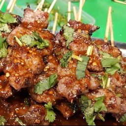 หมูจิ้มแจ่ว(4)ไม้