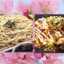 Soba-Cool-200g+Okonomiyaki บะหมี่โซบะเย็น 200g+พิซซ่าญี่ปุ่น