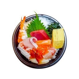 ข้าวหน้าปลาดิบรวม