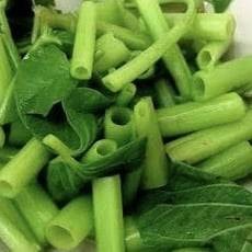 ผักบุ้งลวก