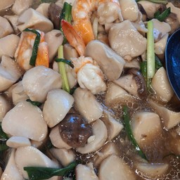 ผัดเห็ดออเร็นจิ/กุ้ง