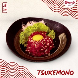 ปลาทูน่าสับคลุกซอส