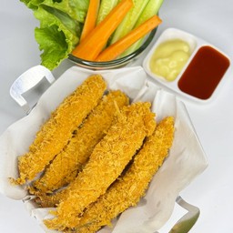 ปลาไข่ชุปแป้งทอด