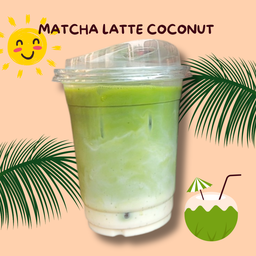 มัทฉะลาเต้มะพร้าว