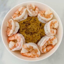 ข้าวหน้ามันปูทาระบะ+กุ้งต้ม