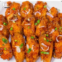 ปีกไก่ทอด น้ำจิ้มแจ่ว ทานเล่น
