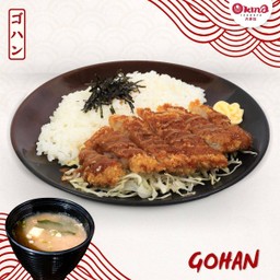 ข้าวหน้าทงคัตสึหมู+ซุปมิโสะ