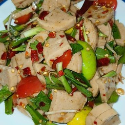 ตำหมูยอ (ปลาร้า)