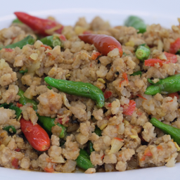 หมูสับผัดปลาเค็ม