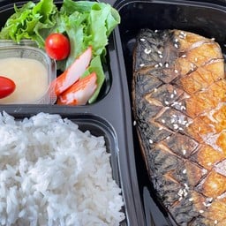 ข้าวปลาซาบะย่างซอสเทริยากิ