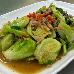 ผัดแขนงหมูสับ