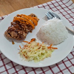 ข้าวไก่ทอดซอสดูโอ้  ไซส์ M