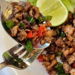 หมูสับผัดปลาเค็ม