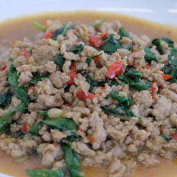 ผัดกะเพราหมูสับ