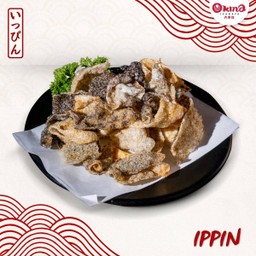 หนังปลาแซลมอนทอด