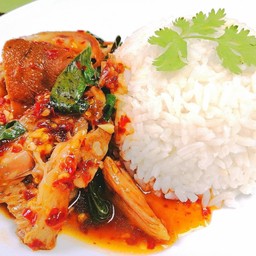 ผัดโหระพาขาหมู