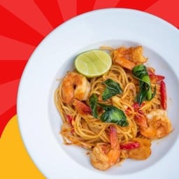 สปาเก็ตตี้ซอสต้มยำกุ้ง