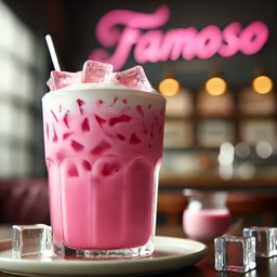 นมชมพูเย็น