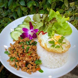 ข้าวกระเพราหมูสับ