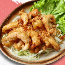 ไข่หมึกทอด น้ำจิ้มซีฟู้ด