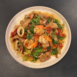 ผัดโหระพา (จิ้มเพื่อเลือกวัตถุดิบ)