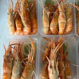 กุ้งหัวแก้วหัวมัน20/25ตัวโล นึ่ง 1kg.