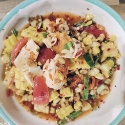 ตำข้าวโพด ไข่เค็ม