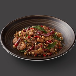 หมูสามชั้นผัดกะปิ