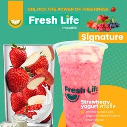 สตอเบอรี่โยเกิร์ตครีมชีส