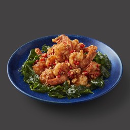 กุ้งกรอบกระเพรา