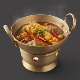 แกงพริกปลากะพง,กุ้งสด